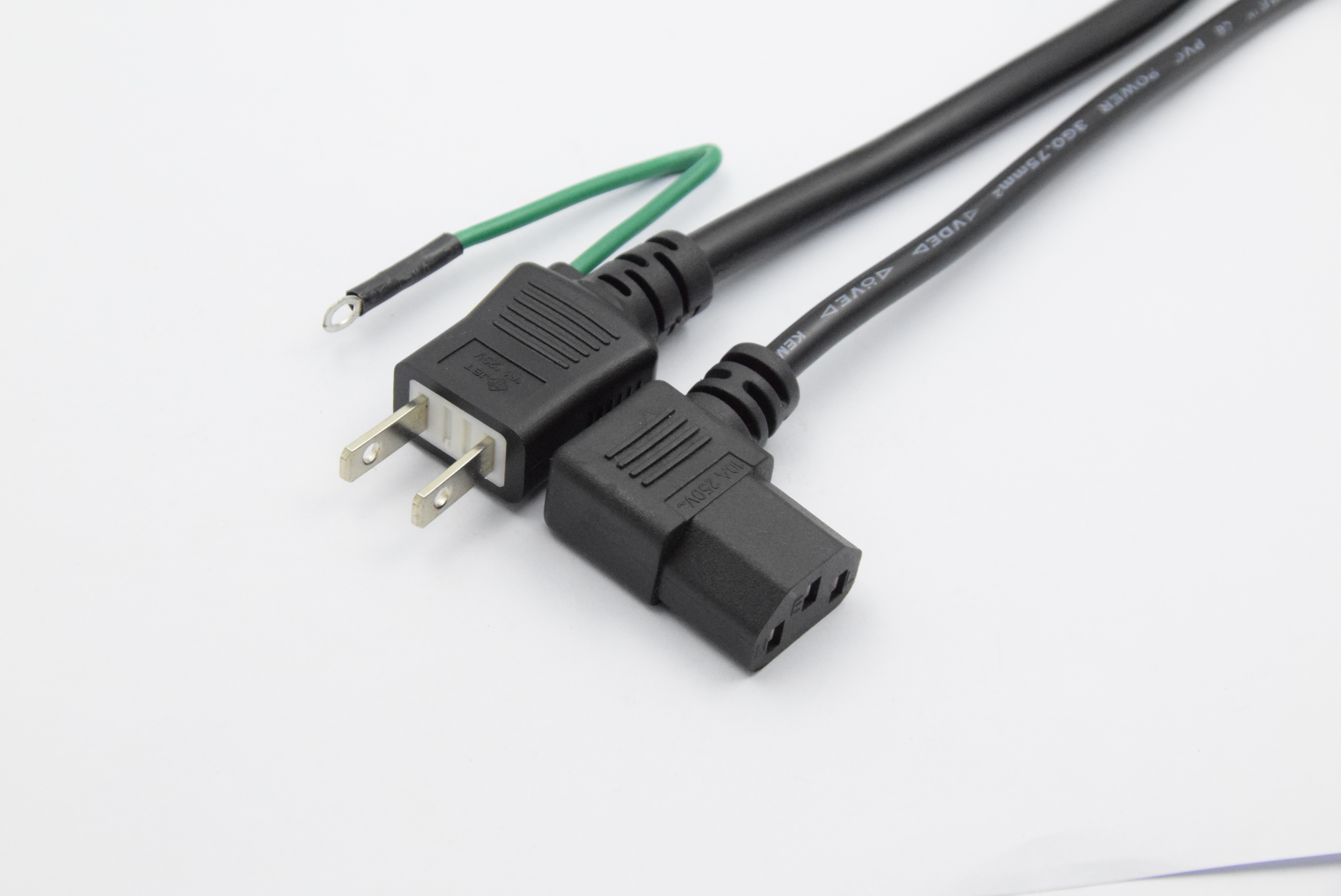 PSE 标准规格日本极性大小片插头电源线vctfk-阿里巴巴
